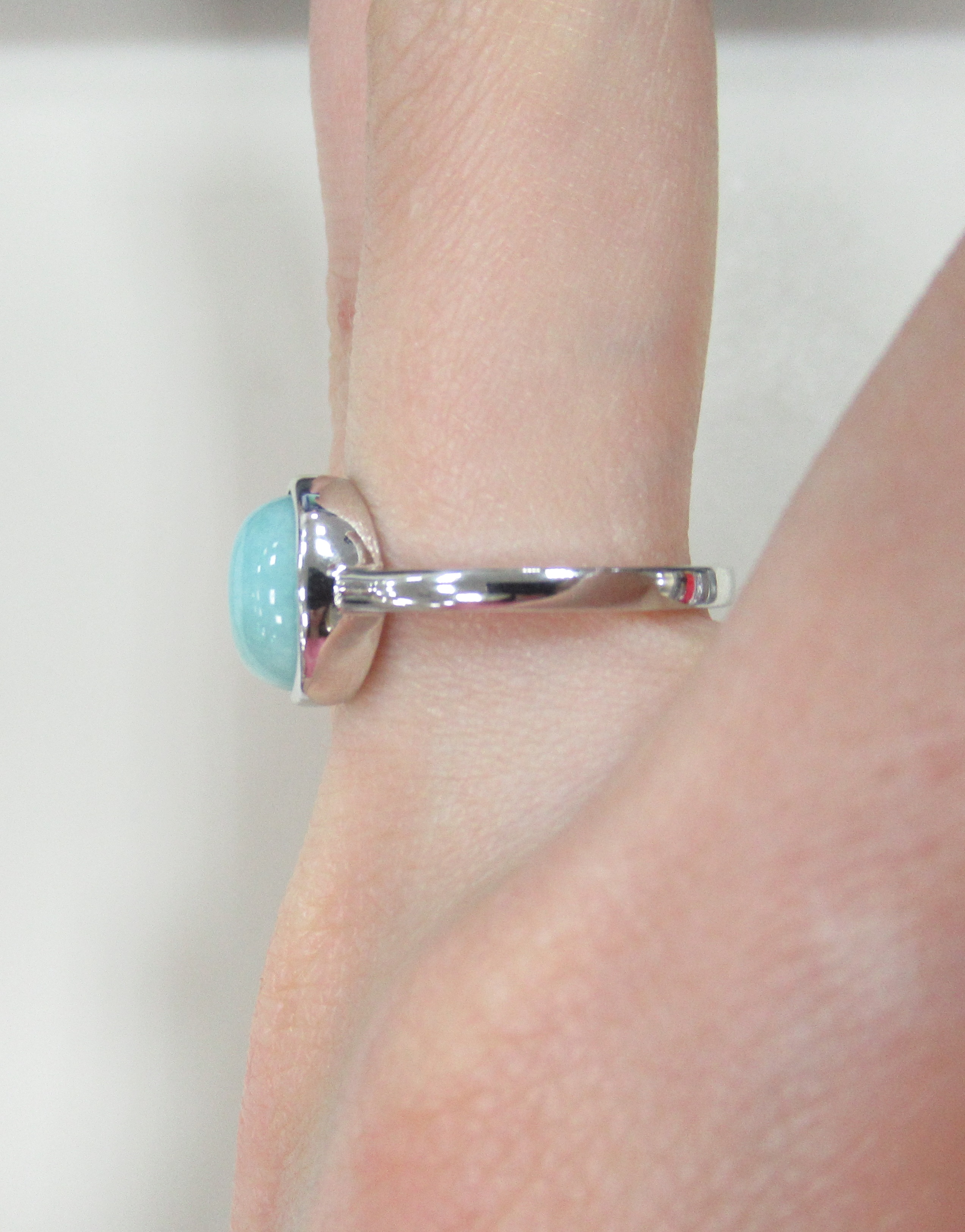 Серебряное кольцо с амазонитом